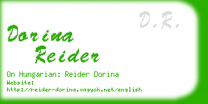 dorina reider business card